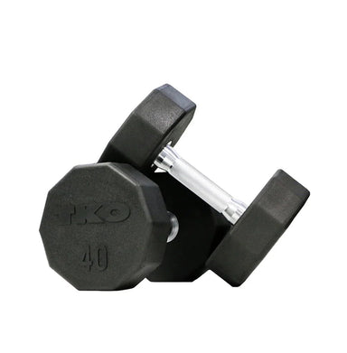 TKO 10-Sided Rubber Dumbbell Sets 829TR