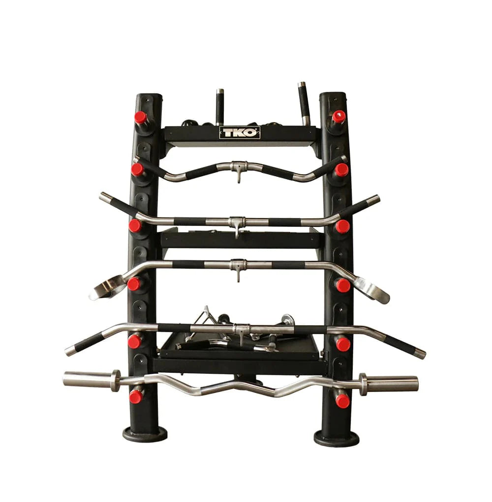 TKO 16 Piece Cable Accessory Kit with Storage Rack- holder black with metal accessory