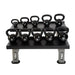 TKO 2 Tier Kettlebell Rack 859KR with Full Kettlebell Set