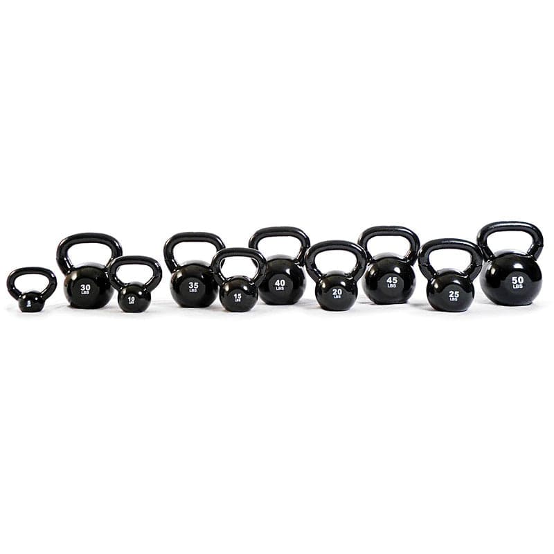 TKO 2 Tier Kettlebell Rack 859KR with Full Kettlebell Set - different size of kettlebells