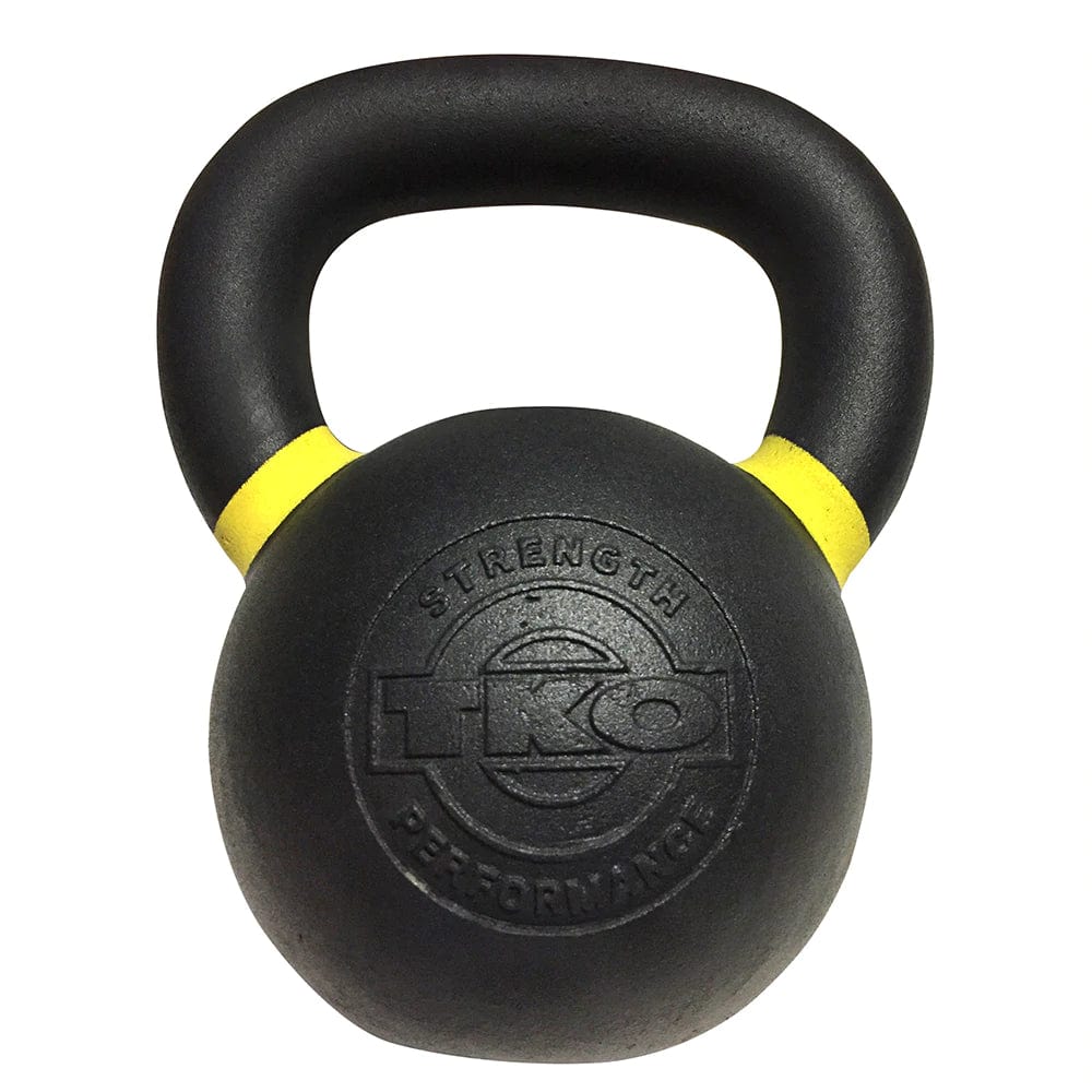 TKO 2 Tier Kettlebell Rack 859KR with Full Kettlebell Set - one black kettlebell