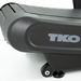 TKO 8CTM AirRaid Runner Curved Manual Treadmill - close look of the curve part of the treadmill with a wheel on the bottom