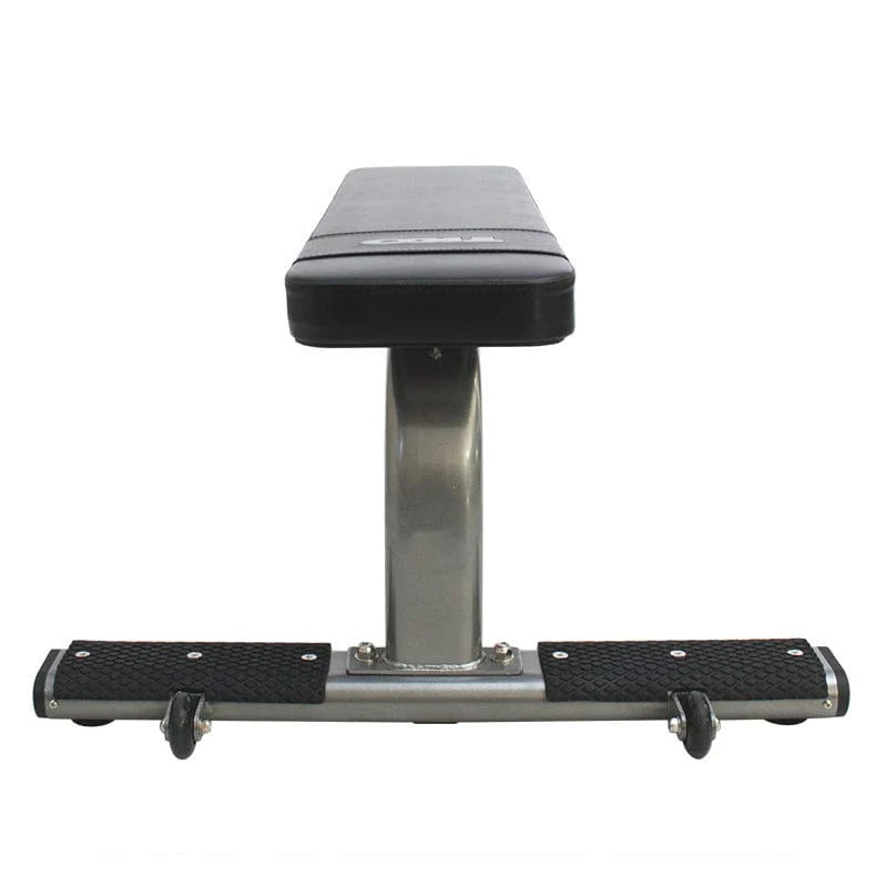 TKO Strength Flat Weight Bench 860FB - close look to the feet rubber and black pad for the back 