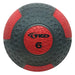 TKO Premium Medicine Ball Set With Rack - black and red medicine ball with number 6