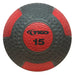 TKO Premium Medicine Ball Set With Rack - black and red medicine ball with number 15