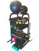 TotalStorage The HUB200 Series Equipment Storage - a rack with exercise equipment on top