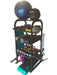 TotalStorage The HUB200 Series Equipment Storage - a rack with exercise equipment on top