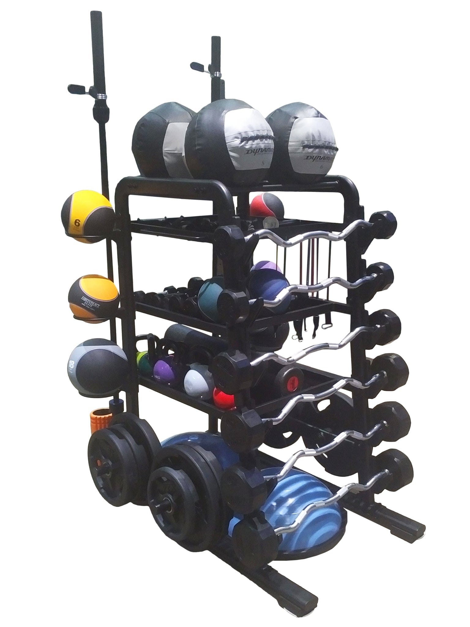 TotalStorage The HUB300 Pro Equipment Storage -a rack of weights and balls