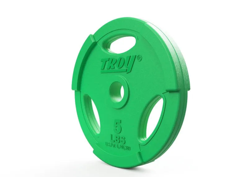 Troy Interlocking Color Grip Workout Plate - 5 lbs plate, green color variation