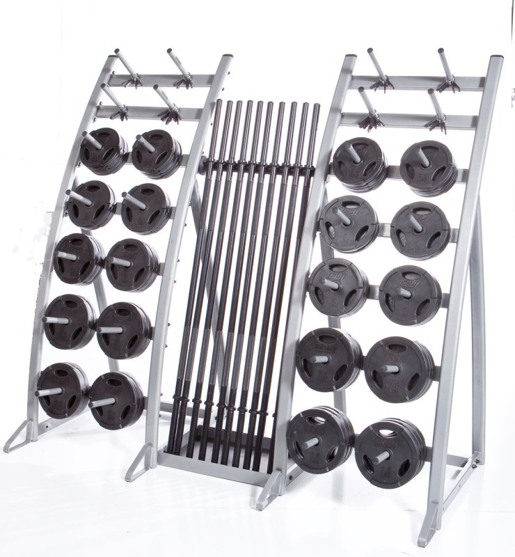 Troy Lite Storage Rack - rack with body bars and plates mounted