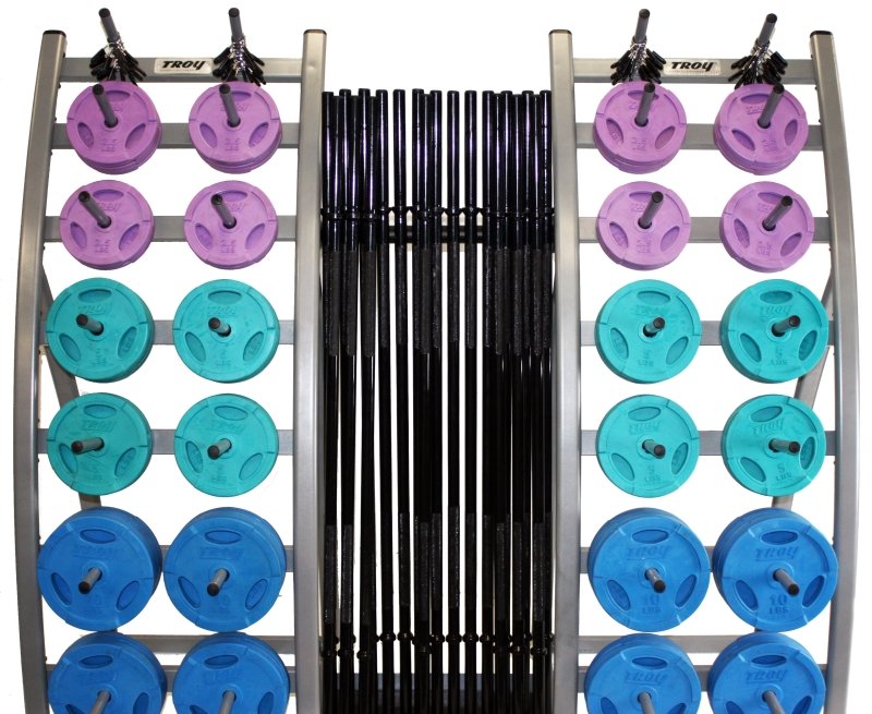 Troy Lite Storage Rack - rack with body bars and colored plates