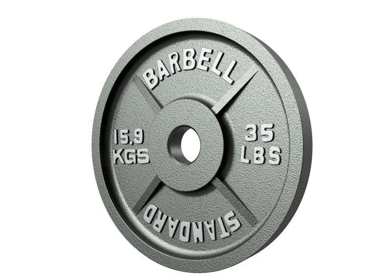 USA Olympic Grey Plate - 35 lbs, 15.9 kgs plate