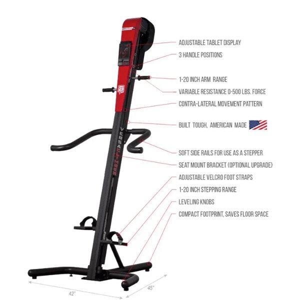 VersaClimber TS Magnetic Commercial Vertical Climber - an exercise bike with instructions