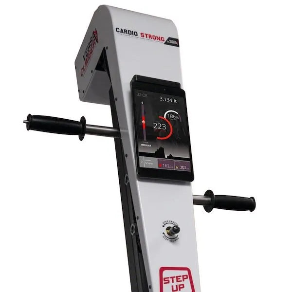 VersaClimber TS-Magnetic Model - a machine with a screen on it