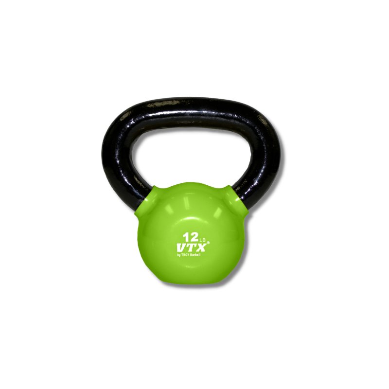 Vinyl Kettlebell - 12 lbs kettlebell with apple green color variation