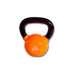 Vinyl Kettlebell - 15 lbs kettlebell with orange color variation