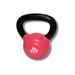 Vinyl Kettlebell - 18 lbs kettlebell with pink color variation