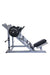 Vortex Strength VLP1000 Leg Press / Hack Squat Combo - Side view with a barbell on top and visible vortex logo on weight plate