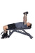 Vortex Strength VXFIDL250 Commercial FID Adjustable Bench with Leg Holders - man laying on bench in side view photo holding a dumbbell