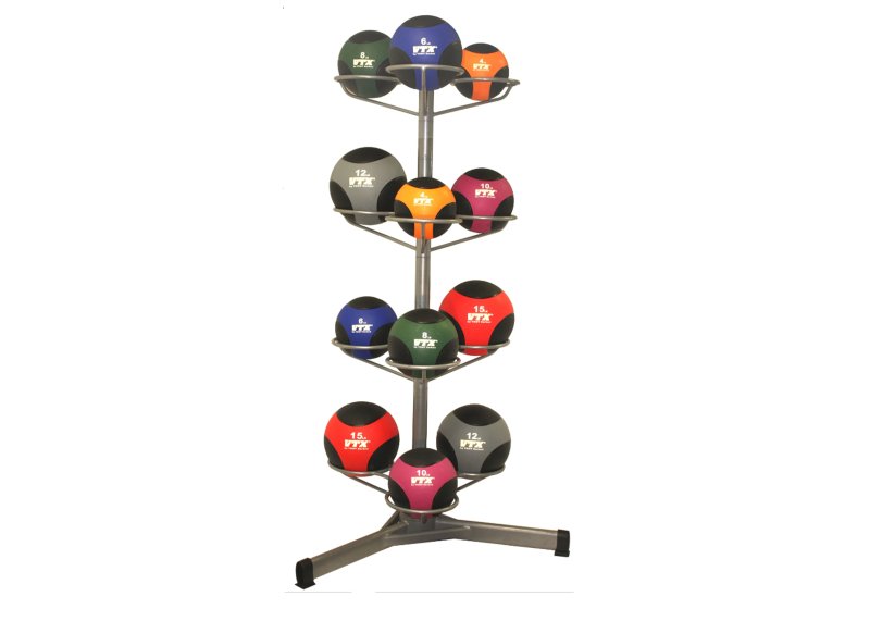 VTX Fitness Ball Rack - rack with fitness balls mounted