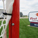 First Team Warmonger Economy Lacrosse Goal - Post close up view