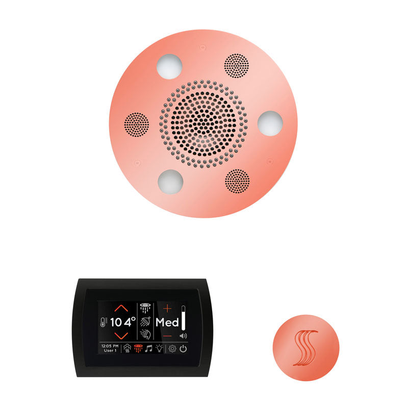 Thermasol Wellness Steam Package with SignaTouch Round | WSTPSR - Finish: Copper