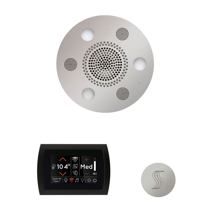 Thermasol Wellness Steam Package with SignaTouch Round | WSTPSR - Finish: Polished Chrome