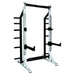 York Barbell 53009 STS Self-Standing Half Rack - Corner view silver