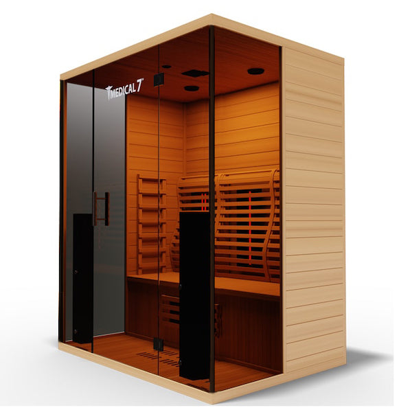 Medical 7 Ultra Full-Spectrum Sauna - glass door with handle