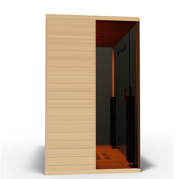 Medical 7 Ultra Full-Spectrum Sauna - wood panel on walls