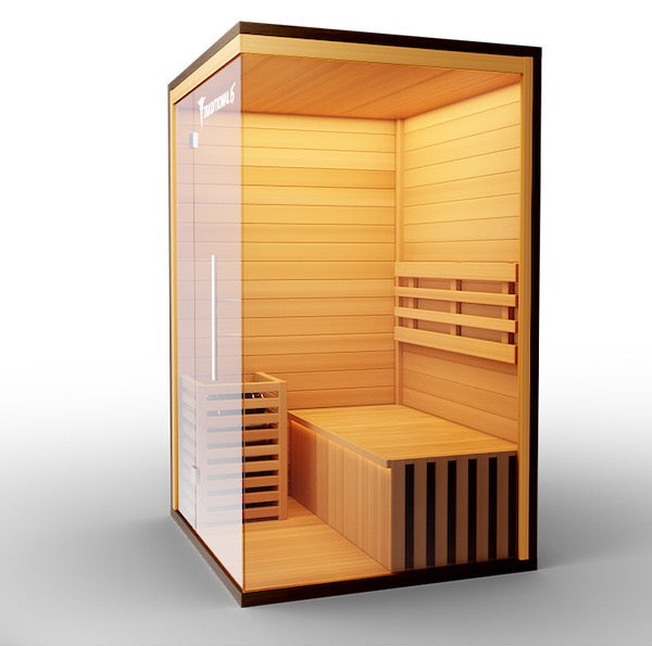 Medical 6 Traditional Sauna - wooden panelling on walls and flloor