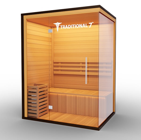 Medical 7 Traditional Sauna - wooden bench 