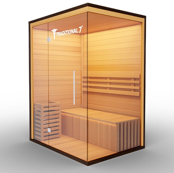 Medical 7 Traditional Sauna - sauna machihe built-in basket