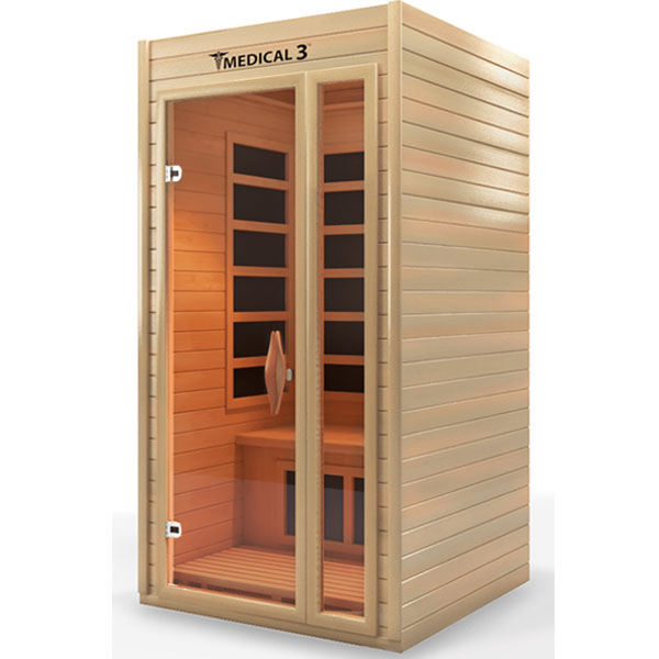 Medical 3 Infrared Sauna - glass door