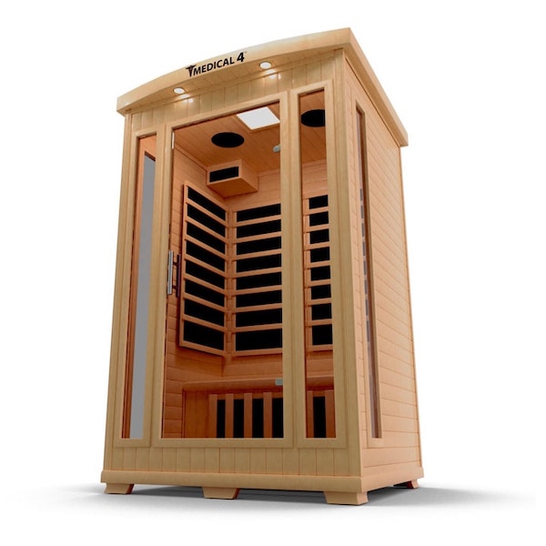 Medical 4 Infrared Sauna - glass display