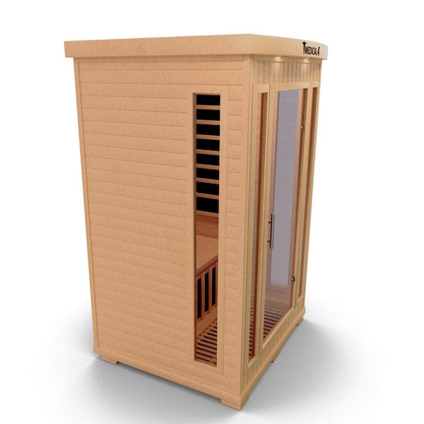 Medical 4 Infrared Sauna - sideview with bench inside