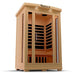Medical 4 Infrared Sauna - glass door with wooden handle