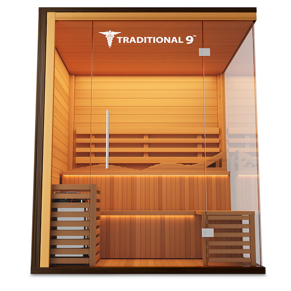 Medical 9 Plus Traditional Sauna - wooden panel on roof