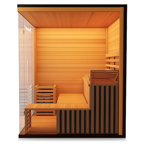 Medical 9 Plus Traditional Sauna - glass door