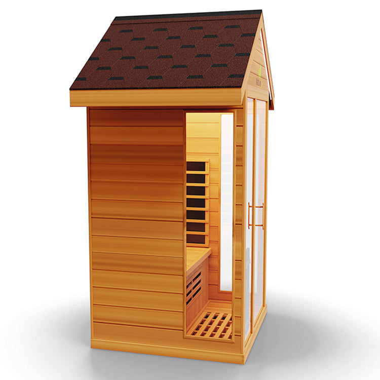 Medical Nature 5 Outdoor Infrared Sauna - Side 3D view