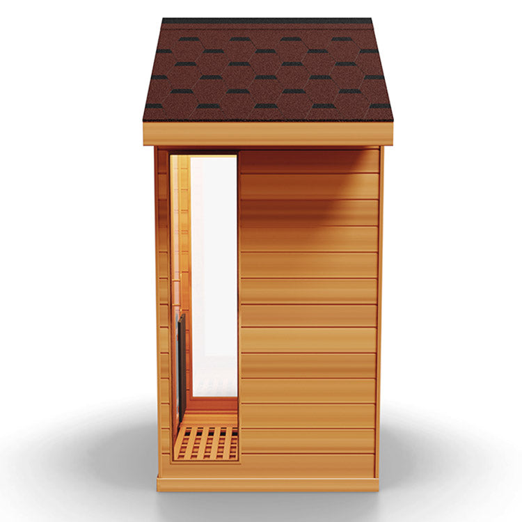 Medical Nature 5 Outdoor Infrared Sauna - Side view 3D image