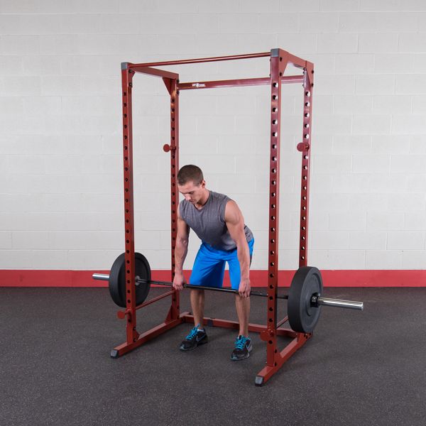 Best Fitness BFPR100 Power Rack - man on squat rack 