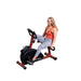 Best Fitness BFRB1 Recumbent Bike - woman side view photo trying out the product