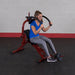 Best Fitness Semi-Recumbent Ab Bench -  woman sitting and trying out the product