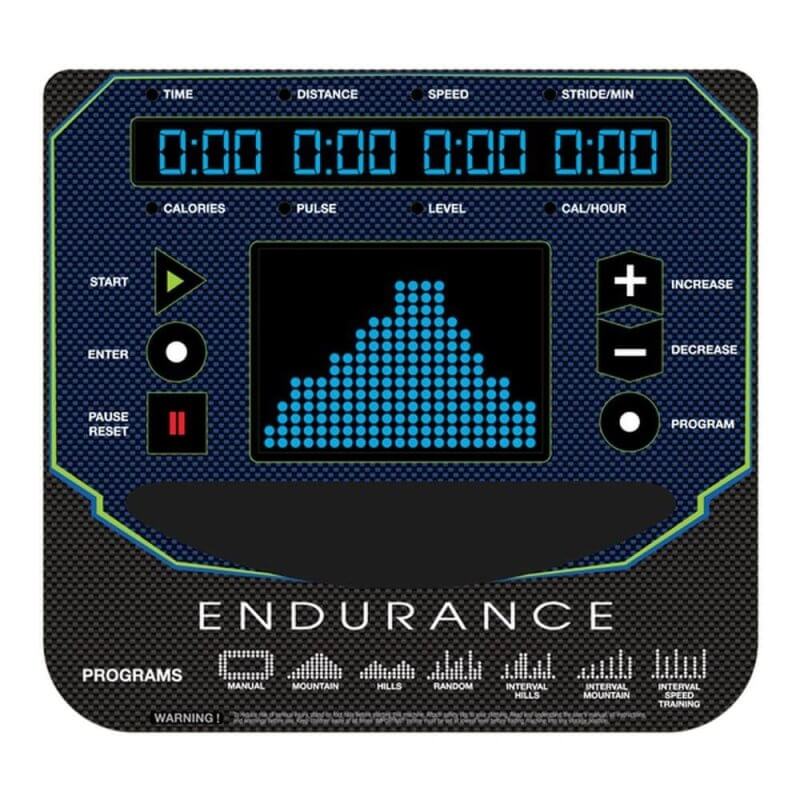 Body-Solid Endurance Center Drive Elliptical E400 - Controls and display