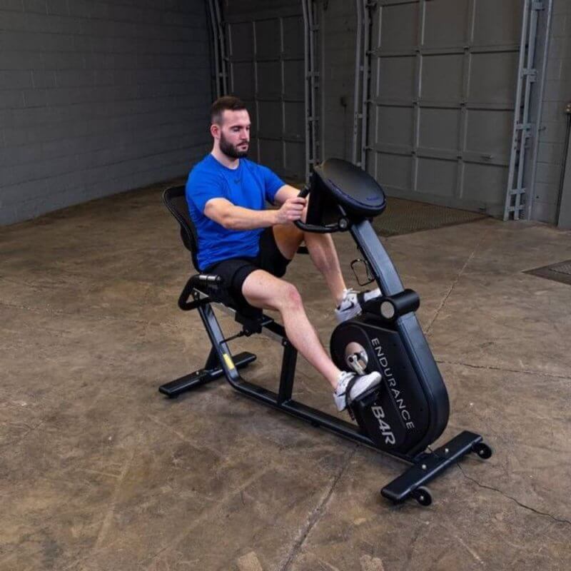 Body-Solid Endurance Recumbent Bike B4RB - man using the equipment