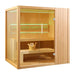 Canadian Hemlock Indoor Wet Dry Sauna with LED Lights - 4.5 kW UL Certified Heater - 4-6 Person - Sauna with LED lights inside