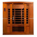 Dynamic Bergamo 4-Person Low EMF FAR Infrared Sauna - Front view