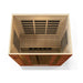 Dynamic Bergamo 4-Person Low EMF FAR Infrared Sauna - Top half view