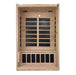 Dynamic Venice 2-Person Low EMF FAR Infrared Sauna (Canadian Hemlock) - Interior photo with aesthetic materials